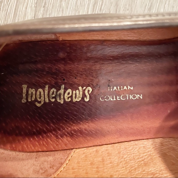 Ingledew’s Italian Collection Brown Leather Loafers Size 8.5 - Picture 4 of 9